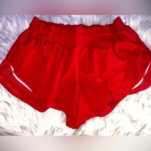 Dark red hotty hot shorts